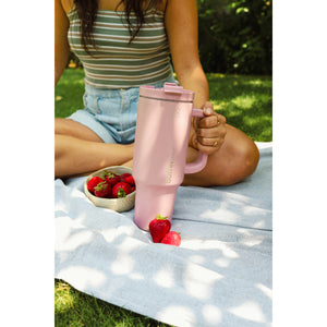 Botella Termica Mug Buffer Bora Bora 1,2Lt Frio y Calor Pinky 3 tapas