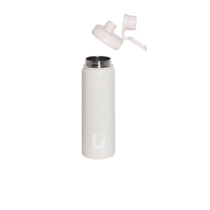 Combo Botellas Térmicas Wappy Azul y Blanca 650 ml Acero Inoxidable