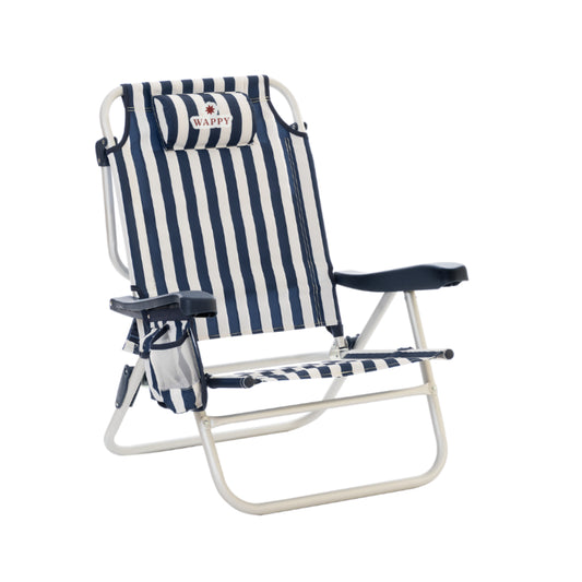 Silla Playa Camping Plegable Navy