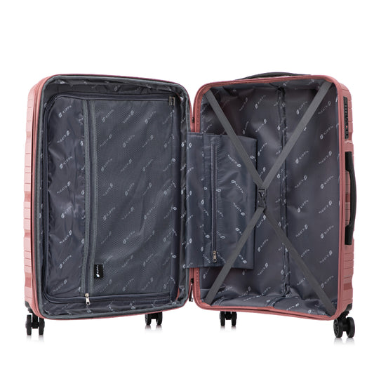 Maleta Kippi Cabina (S) Rígida Ultra Resistente y Expandible Rose Gold