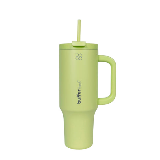 Vaso Termico Mug Buffer Bora Bora 1,2 Lt Acero Inoxidable Frio Y Calor Citrus Green