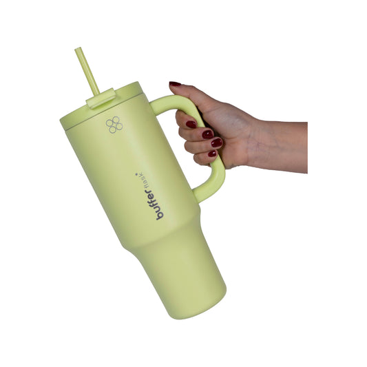 Vaso Termico Mug Buffer Bora Bora 1,2 Lt Acero Inoxidable Frio Y Calor Citrus Green
