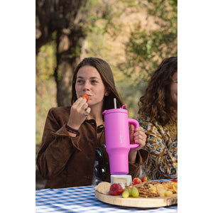 Vaso Termico Mug Buffer Bora Bora 1,2 Lt Acero Inoxidable Frio Y Calor Dani Pink