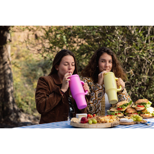 Vaso Termico Mug Buffer Bora Bora 1,2 Lt Acero Inoxidable Frio Y Calor Lemon