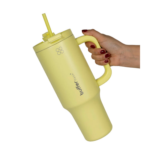 Vaso Termico Mug Buffer Bora Bora 1,2 Lt Acero Inoxidable Frio Y Calor Lemon