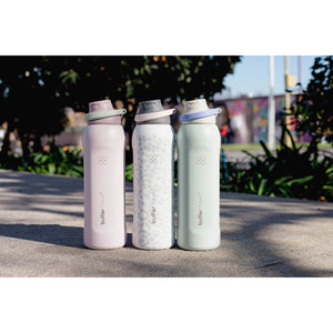 Termo Agua Botella Termica Buffer Capri Acero Inoxidable 1L +Tapas capri Sage Green