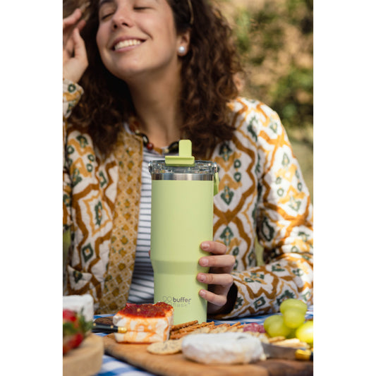 Vaso Tumbler Mug Buffer Cuzco 500ml Acero Inoxidable Térmico Citrus Green