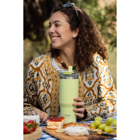 Vaso Tumbler Mug Buffer Cuzco 500ml Acero Inoxidable Térmico Citrus Green