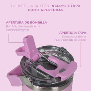 Vaso Tumbler Mug Buffer 500ml Cusco Acero Inoxidable Térmico Dani Pink