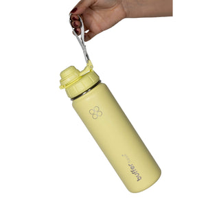 Termo Botella Agua Termica Buffer Morea Acero Inoxidable +4 Tapas Lemon