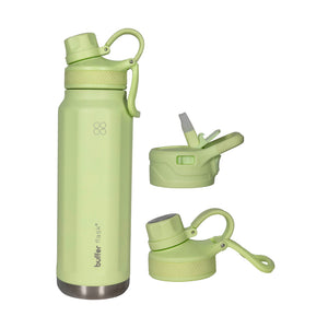 Botella Termica Agua Acero Inoxidable Buffer Paine 1L+tapas Citrus Green