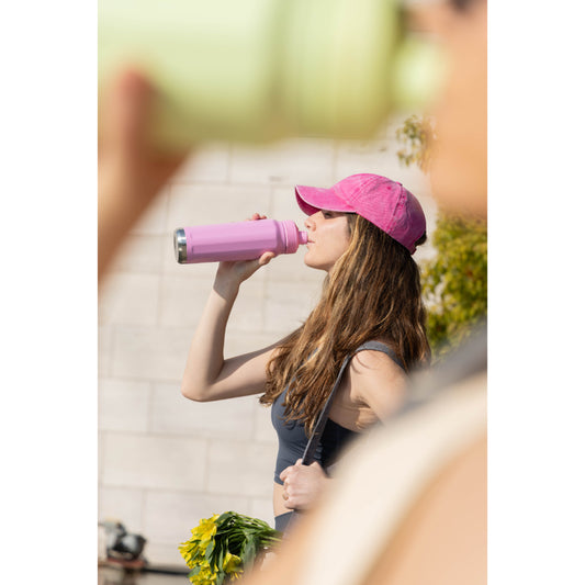 Botella Termica Agua Acero Inoxidable Buffer Paine 1L +tapas Dani Pink