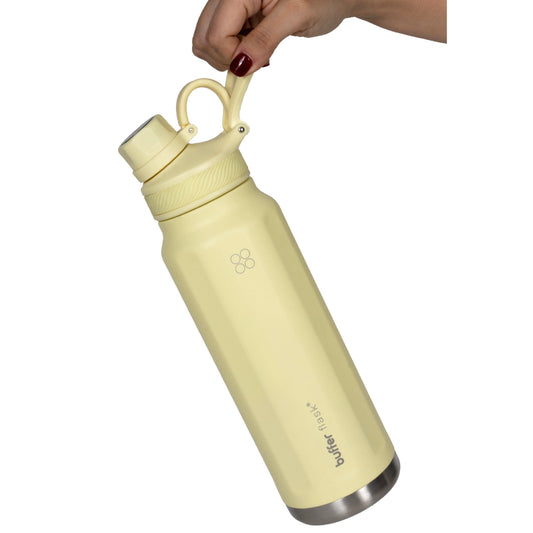 Botella Termica Agua Acero Inoxidable Buffer Paine 1L+tapas Dani Lemon
