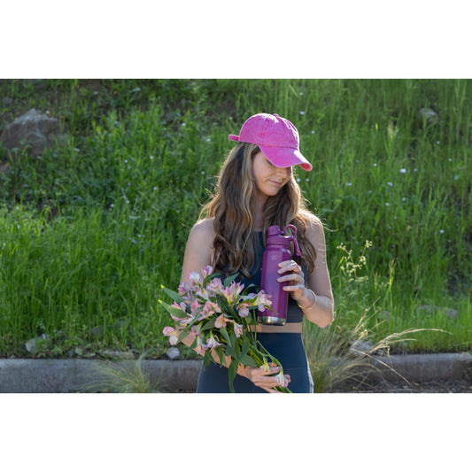 Botella Termica Agua Acero Inoxidable Buffer Paine 1L +tapas Plum