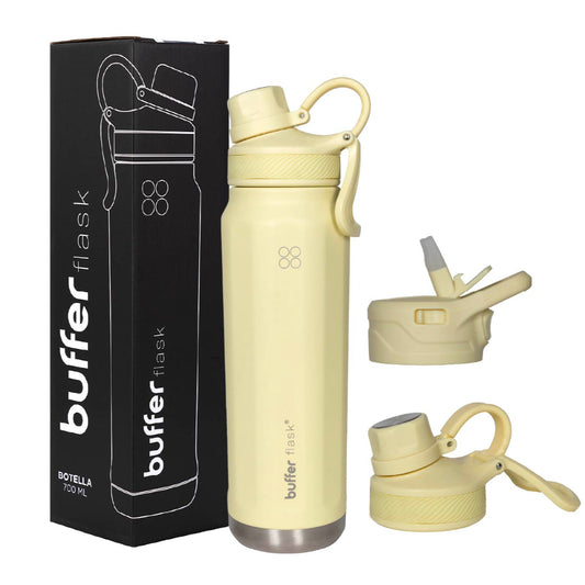 Botella Termica Agua Acero Inoxidable Buffer Paine 750ml +tapas Lemon
