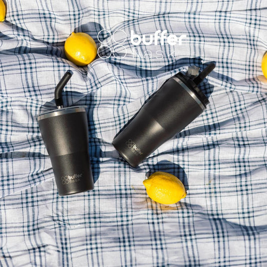 Mug Vaso Térmico Roques 420ml Acero Inox Agua Fría y Caliente Negro