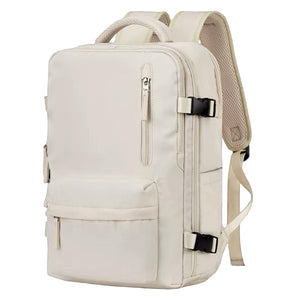 Mochila Viaje Viral (Cabina Avión) 31L Premium Beige. Resistente al agua