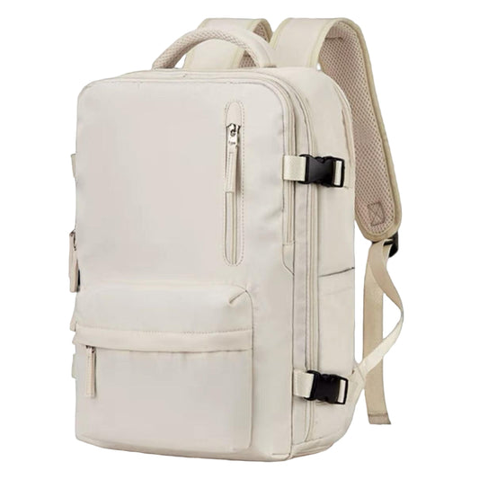 Mochila Viaje Viral (Cabina Avión) 31L Premium Beige. Resistente al agua