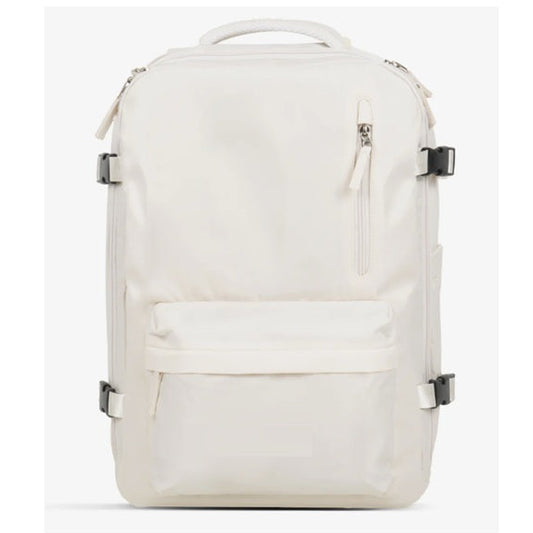 Mochila Viaje Viral (Cabina Avión) 31L Premium Beige. Resistente al agua