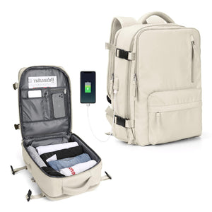 Mochila Viaje Viral (Cabina Avión) 31L Beige