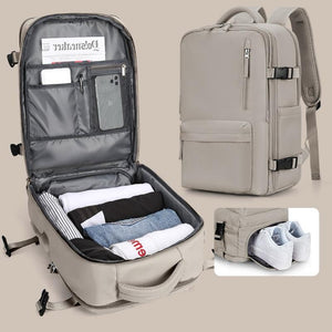 Mochila Viaje Viral (Cabina Avión) 31L Beige