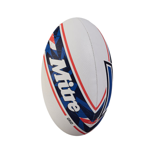 Balon Rugby Grid Blancoazulino T5