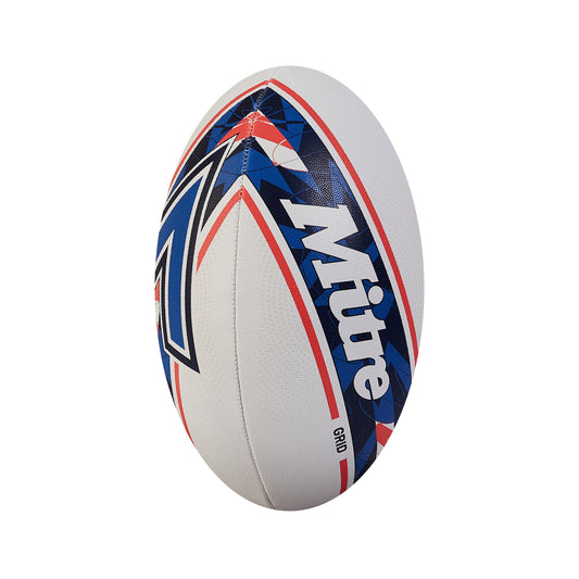 Balon Rugby Grid Blancoazulino T5