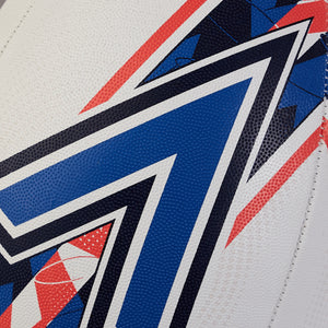 Balon Rugby Grid Blancoazulino T5