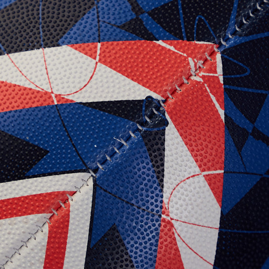 Balon Rugby Grid Blancoazulino T5