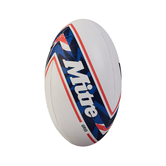 Balon Rugby Grid Blancoazulino T5