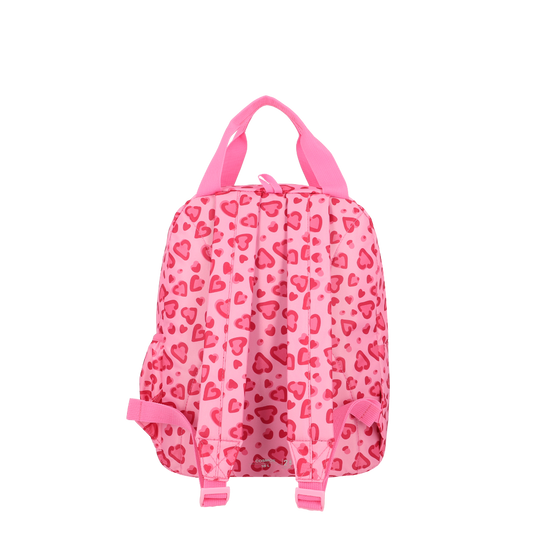 Combo Saxoline 3x: Mochila Cosmos Rosados + Estuche Ayla Rosado + Lonchera Longboard Rosa Viejo