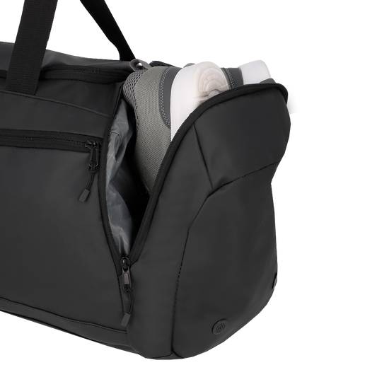 Combo Mochila Cairo 30 Lts Negro + Bolso Kingston 40Lts Negro Saxoline