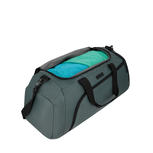 Combo Mochila Cairo 30 Lts Gris + Bolso Kingston Gris 40Lts Saxoline