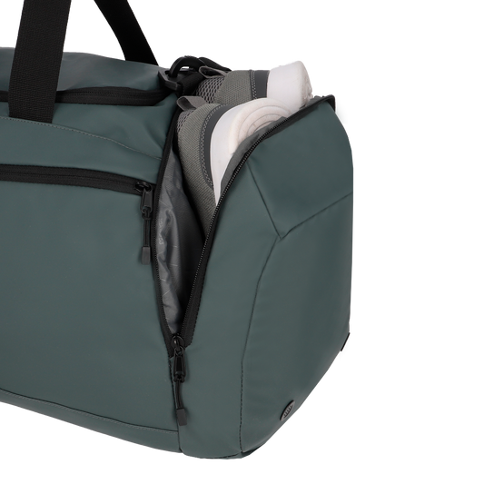 Combo Mochila Cairo 30 Lts Gris + Bolso Kingston Gris 40Lts Saxoline