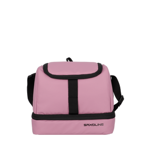 Combo 3x Estuche Ayla Rosado + Mochila Cairo 30Lts Beige + Lonchera Longboard  Rosa Saxoline