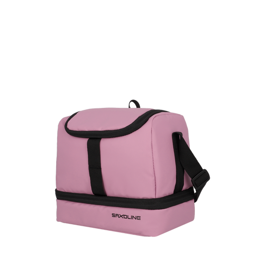 Combo 3x Estuche Ayla Rosado + Mochila Cairo 30Lts Beige + Lonchera Longboard  Rosa Saxoline