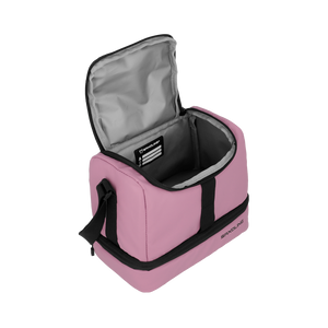 Combo 3x Estuche Ayla Rosado + Mochila Cairo 30Lts Beige + Lonchera Longboard  Rosa Saxoline