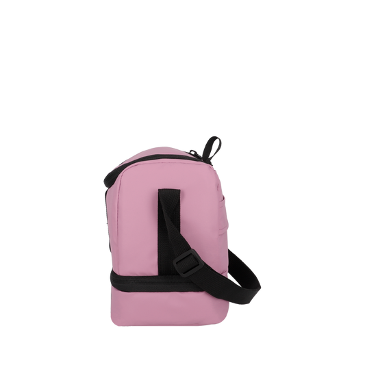 Combo 3x Estuche Ayla Rosado + Mochila Cairo 30Lts Beige + Lonchera Longboard  Rosa Saxoline