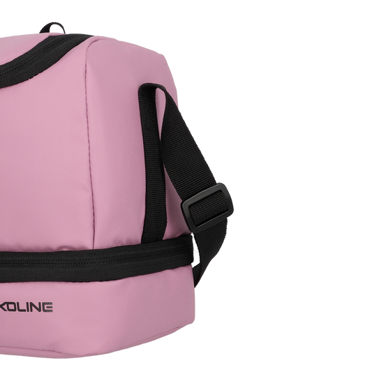Combo 3x Estuche Ayla Rosado + Mochila Cairo 30Lts Beige + Lonchera Longboard  Rosa Saxoline