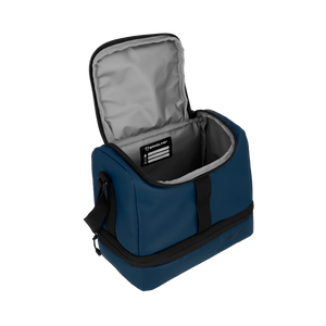 Combo Mochila Cosmos Espacio Azul y Lonchera Longboard Azul Saxoline