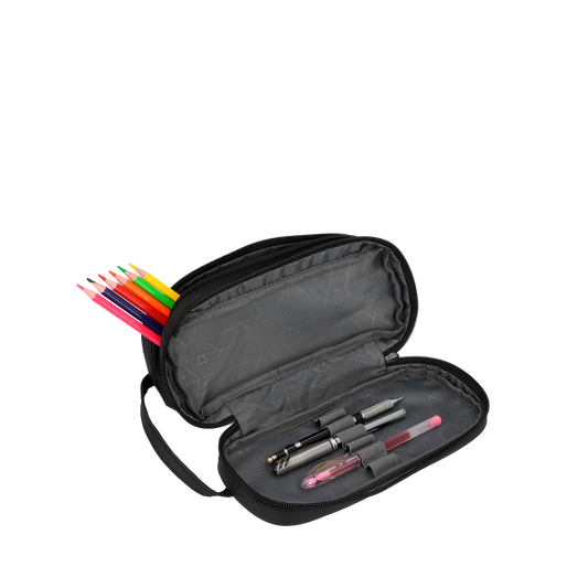 Combo 3x Lonchera Gourmet Negro + Mochila Cairo 30 Lts Negro + Estuche Eastside Negro Saxoline