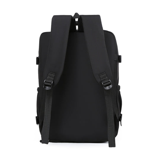 Combo: Mochila Viaje (Cabina Avión) 40L. Negro + Mochila Viaje Viral (Cabina Avión) 31L Premium Beige.