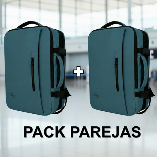 Combo 2 Mochilas de Viaje Viral XL 40L Llaima Color Azul