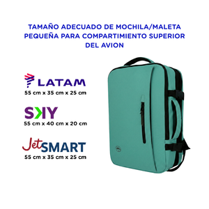 Mochila Viaje Viral XL. Llaima Travel. Resistente al Agua. Mint 40Lts BTS26