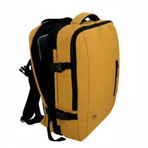 Mochila Viaje Viral XL. Llaima Travel. Resistente al Agua. Mostaza 40Lts BTS26