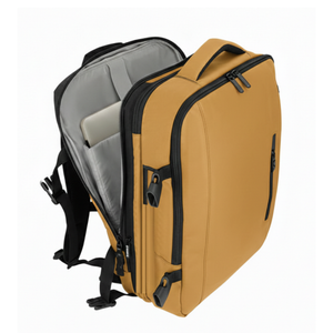 Mochila Viaje Viral XL. Llaima Travel. Resistente al Agua. Mostaza 40Lts BTS26