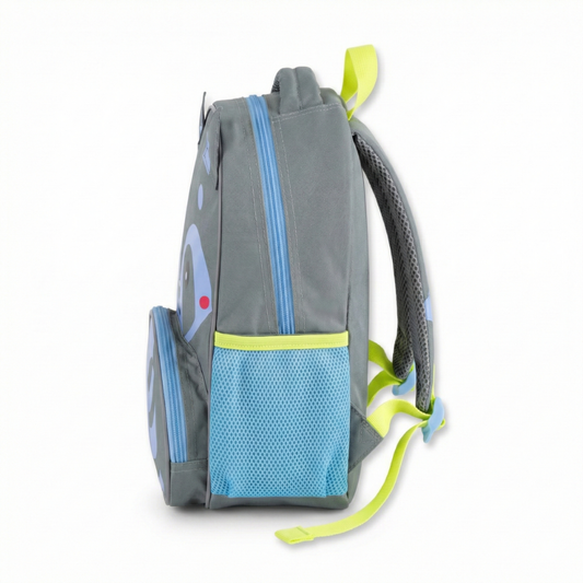 Combo Mochila Preescolar Gato Rosada + Mochila Preescolar Mapache Gris