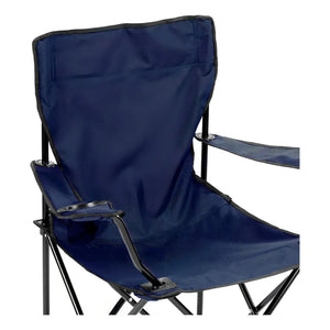 Combo 2 Sillas Plegables Apoya Brazos Azul y Negro Navigator