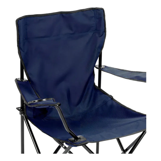 Combo 2 Sillas Plegables Apoya Brazos Azul y Negro Navigator