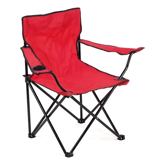Silla Plegable con Apoya brazos Rojo Navigator